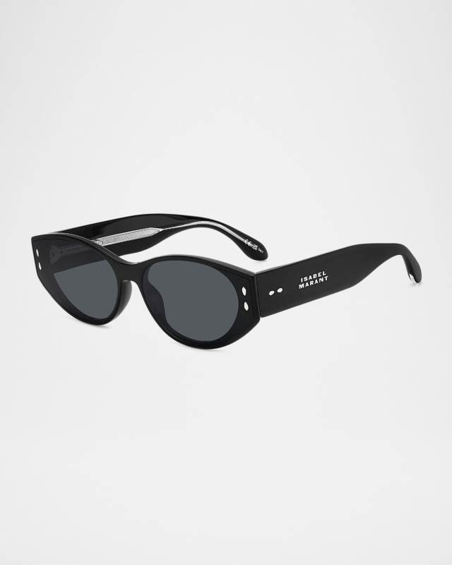 Oval Acetate Sunglass